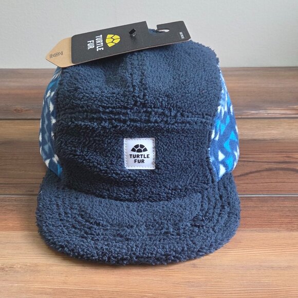 Turtle Fur Art 5 Panel Fleece Aztec Pattern Hat Cap Unisex - Picture 6 of 9